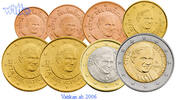 Vatikan 1 Cent -2 Euro, 3.88 <b>Preiswerte</b> Zusammenstellung aller Euromünzen 1 Cent bis 2 Euro Blister -