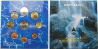 Finnland 3,88 Kursmünzensatz / 1. Ausgabe mit EU-Medaille -