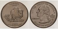 USA 1/4 $ Kansas D - Kupfer-Nickel - -