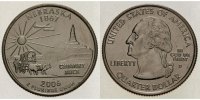 USA 1/4 $ Nebraska D - Kupfer-Nickel - -
