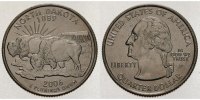 USA 1/4 $ North Dakota D - Kupfer-Nickel - -