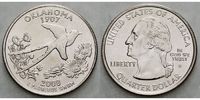 USA 1/4 $ Oklahoma D - Kupfer-Nickel - -