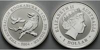 Australien 1 $ 2004 Kookaburra stgl 257.61 &pound;  +  48.09 &pound; shipping