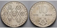 Deutschland, DDR 10 Mark 20 J. Warschauer Pakt, Ku.-Ni.,<b>-Archivbild-</b> -