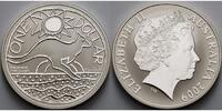 Australien 1 $ Känguru in Kapsel, -