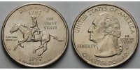 USA 1/4 $ Delaware P - Kupfer-Nickel - -