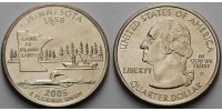 USA 1/4 $ Minnesota D - Kupfer-Nickel - -