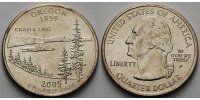 USA 1/4 $ Oregon P - Kupfer-Nickel - -