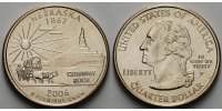 USA 1/4 $ Nebraska P - Kupfer-Nickel - -