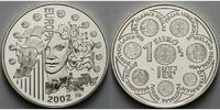 Frankreich 1 1/2 Euro Europa 2002 inkl. Etui & Zertifikat & Schuber -