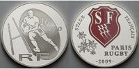 Frankreich 10 Euro Rugby Stade Francais inkl. Etui & <b>Zertifikat Nr. 500</b> von 5000 & Schuber -
