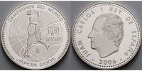 Spanien 10 Euro 2006 WM in Japan / Basketball, mit Zertifikat & Etui & Schuber Proof