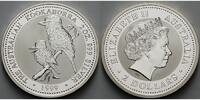 Australien 2 $,<b>2 oz.</b> Kookaburra, <b>ohne Kapsel, einwandfrei, wie gerade aus der Kapsel genommen! -