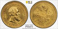 Russia 5 Rbl 1890 Alexander III GOLD UNC PCGS MS61 2,178.35 &pound;1,919.90 &pound;  +  95.96 &pound; shipping