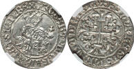 Naples & Sicily Gigliato Italy Naples & Sicily Robert d'Anjou (1309-43) Silver Gigliato NGC UNCIRCULATED -