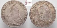 East Prussia under Russian control 1759 Elizabeth Petrovna of Russia - SCARCE silver 6 gr East Prussia Konigsberg Mint XF