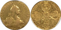 Russia 1769-CNB Catherine II Gold 10 Roubles PCGS VF