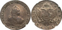 Russia 1746 СПБ Elizabeth Silver Rouble NGC AU-58