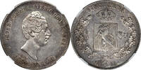 Norway 1855 Oscar I Silver Speciedaler NGC AU-55