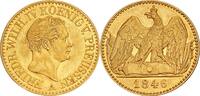 GERMANY PRUSSIA Double Friedrichs DOr 1846 Friedrich Wilhelm IV GOLD 2 FrDor Berlin Mint AU/UNC