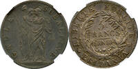 ITALY 5F L'AN 10 PIEDMONT - SUBALPINE REPUBLIC Scarce NGC AU 53 1,107.64 &pound;  +  51.65 &pound; shipping