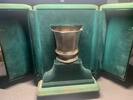 Russia USA Silver cup, rouble 1729: 1780s Russian Silver Cup late 18th century-with Peter II rouble embedded.Amazing work XF