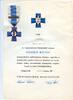 Finland Award Finland,Blue Cross for the Civil Guard Veterans of the War of Independence -
