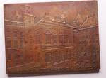 Nederland, Rotterdam historiepenning / plaquette 1920 inwijding stadshuis EF