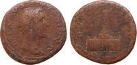 Roman Empire Divus Antoninus Pius sestertius 162 AD s-s+
