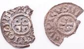 France, Melle et Trier, Louis le pieux (lot) denier 814-840 Christiana Religio type (Trier? and Melle)