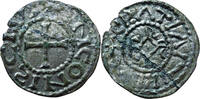 Carolingienne - Langres 843-877 AD Carolingian denier Langres Charles the Bald 843 to 877 LINGONIS C