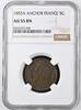 FRANCE 5C 1855A ANCHOR Napoleon III NGC AU 55 BN