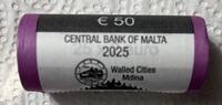 Malta € 50 2025 Gedenkmünzen - Mdina - ROLLE stgl 251.42 £  +  42.48 £ shipping