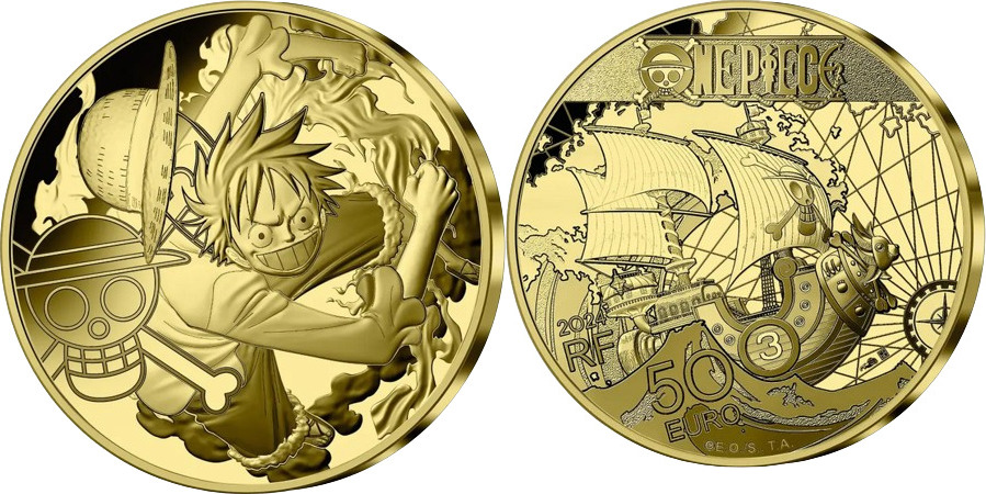 Frankreich 50€ 2024 1/4 oz Gold Coin One Piece - 25th