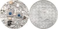 Cook Inseln 25$ 5 oz Silver Coin Bucket List - Santorini - Ultra High Relief -