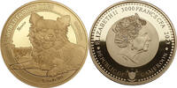 Kamerun 3000 Francs 1 oz Gold Coin World Famous Dogs - Chihuahua -