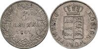 Württemberg 6 Kreuzer Wilhelm I. 1816-1864 -