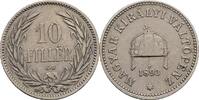 Kaisertum Österreich 10 Filler Franz Joseph I. 1848-1916 -