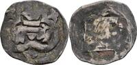 Mittelalter Pfennig gotisches Blatt -