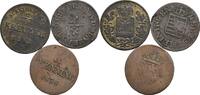Altdeutschland Lot 3 Stk. Kleinmünzen -