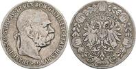 Kaisertum Österreich 5 Kronen Kaiser Franz Joseph I. 1848-1916 -
