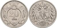 Kaisertum Österreich 20 Heller Kaiser Franz Joseph I. 1848-1916 -