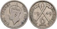 Rhodesien 6 Pence Rhodesien, George VI. 1936-1952, 6 Pence 1949 -