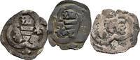 Mittelalter Lot mit 3 Pfennigen Albrecht V. 1411-1439 -