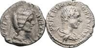 ROM, Kaiserzeit Lot 2 Stück Denare Geta 209-212 / Julia Domna +217 Gattin des Septimius Severus -