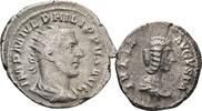 ROM, Kaiserzeit Lot Denar, Antoninian Julia Domna, Gattin des Septimius Severus +217 / Philippus I. Arabs 244-249 -