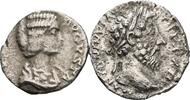 ROM, Kaiserzeit Lot 2 Stück Denare Marcus Aurelius 161-180 / Julia Domna 217, Frau des Septimius Severus -