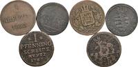 Altdeutschland Lot 3 Stück Kleinmünzen Altdeutschland, Lot 3 Stück Kleinmünzen -
