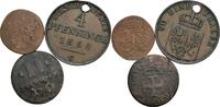 Altdeutschland Lot 3 Stück Kleinmünzen Altdeutschland, Lot 3 Stück Kleinmünzen -