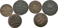 Altdeutschland Lot 3 Stück Kleinmünzen Altdeutschland, Lot 3 Stück Kleinmünzen -